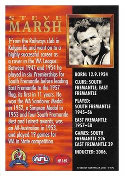 2007 Select AFL Supreme - Hall of Fame Series 3 #HF169 Steve Marsh Back